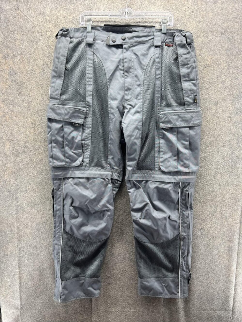 Olympia Moto Sports Pants Mens 40 Gray Motorcycle Rain Riding Reflective 3M